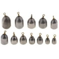 thumbnail image 2 of Colaxi 2x12pcs Fishing Sinker Iron Weights Bass Casting Sinker Tackle 6 Mixed Sizes, 2 of 7