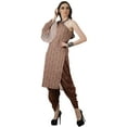 thumbnail image 3 of Moomaya Designer Printed One Shoulder Bell Sleeve Kurti w/ Pants Ethnic Clothing Sets For Women, 3 of 7