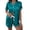 Blackish Green, variant on ManxiVoo Women's Short Sleeve Button Down Pajama Set Comfy Boyleg Shorts Lounge Wear for Fall Season Chic Elastic Waist L Size Blackish Green