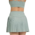thumbnail image 4 of YITTY Active Women's Pleated Tennis Skirt with Built-in Short, Athleisure, 4-Way-Stretch, Sage Grey, XS, 4 of 7