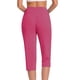 thumbnail image 2 of TaTaai Women Stretch Yoga Pants Capri Length High Waisted Buttery Soft Workout Tights Non-See-Through Athletic Leggings for Gym Lounge Work Gift, 2 of 7