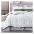 thumbnail image 1 of Funda de Edredón Duvet con Pompones y Fundas de Almohada Esquimal (Blanco - Negro, King Size), 1 of 6