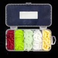 thumbnail image 2 of Soft Artificial Worm Bait Box Fishing Set Silicone Soft Plastic Lures Bionic Plastic Fishing Lures Green Lure, 2 of 5