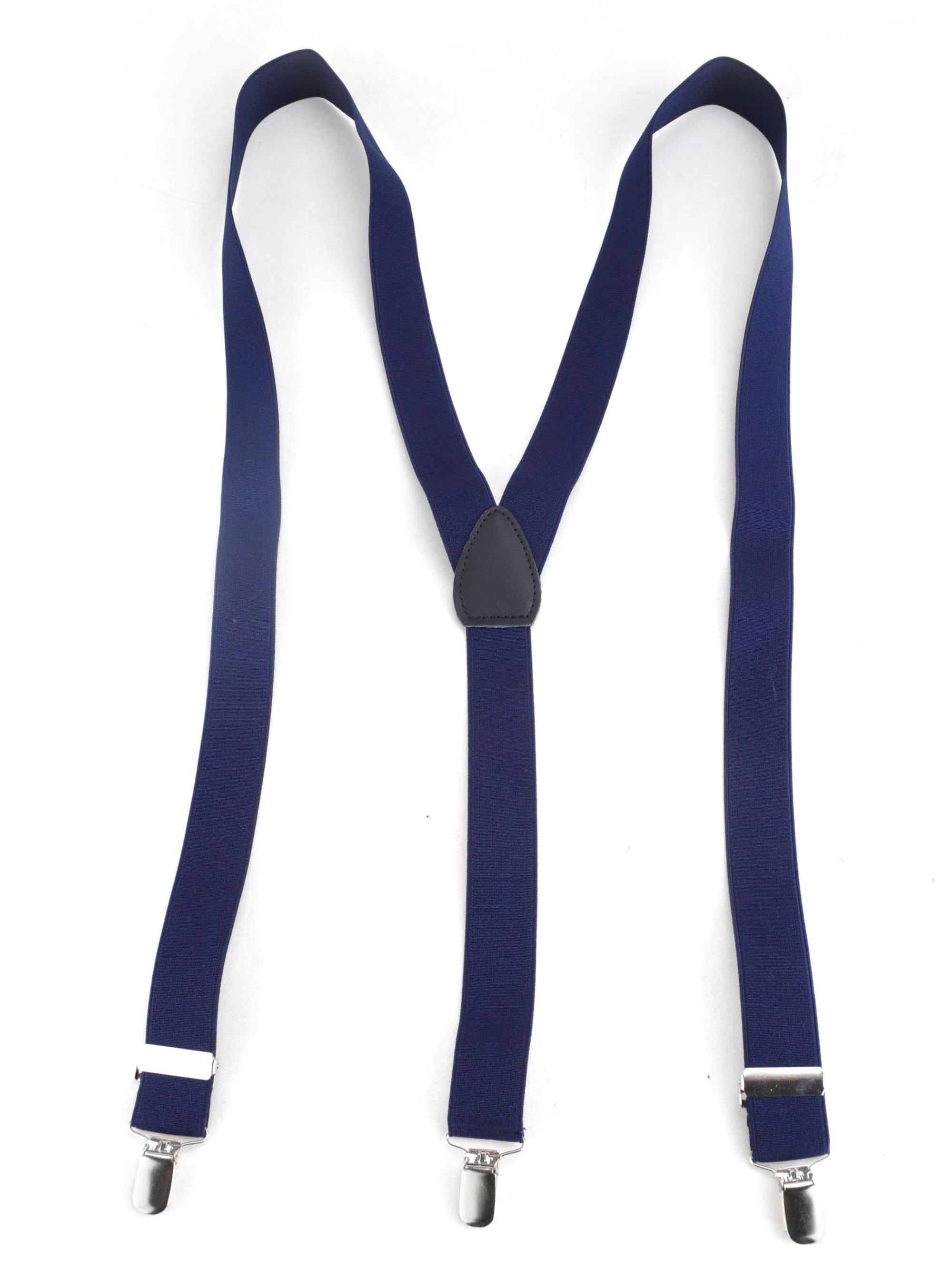 Toptie - TopTie Men's Solid Elastic Suspenders 1 inch Y-Back Adjustable ...