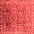 thumbnail image 1 of Ahgly Company Indoor Square Oriental Red Industrial Area Rugs, 8' Square, 1 of 4