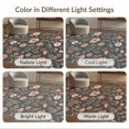 thumbnail image 5 of ODIKA 4'x6' Earthy Tones Floral Boho Pattern Washable Area Rug Retro 70s Inspired Hippie Spring Design Non-Slip, Chair-Friendly, Flatwoven for Home Office, Under Desk, 5 of 5