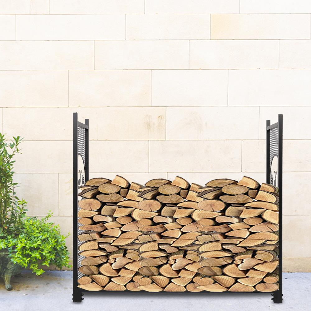 UBesGoo Firewood Holder Indoor/Outdoor Firewood Racks Fireside Log Rack