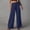 Navy, variant on Mgmyaa Women's Wide Leg Pants High Elastic Waist Office Work Trousers Pockets Stretch Comfort Cargo Pants