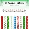 thumbnail image 3 of 300 Christmas-Themed Paper Chain Strips for Crafting. No Glue or Tape Needed. Kid Friendly & Family Fun. 10 Winter Patterns. Yields Over 50 Feet of Paper Chains for Party Decorations, 3 of 6