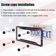 thumbnail image 7 of American Flag License Plate Frames Holder - 2 Pack Stainless Steel Rustproof USA Patriotic Car Tag Cover Holder with Free Screws Accessories + Metal Stickers & Keychain & Cup Holder Mats, Black Gray, 7 of 7
