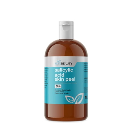 SALICYLIC ACID Skin Chemical Peel 30% | Natural Beta Hydroxy Acid (BHA) For Oily Skin | Treats Acne, Clogged Pores, Blackheads, Seborrheic Keratosis, Warts, Scars & More
