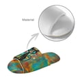 thumbnail image 4 of POLERO Cute Cat Art Print Womens House Slippers Open Toe Indoor Slippers Soft Lightweight Sole Home Kitchen Shoes, Size 4.5-5.5, 4 of 7