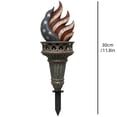 thumbnail image 3 of DefiDgd Patriotic Metal Garden Stake Statue,Vintage American Flag Style Yard Plug-in Decor,Garden Lawn Porch Ornament for 4th of July Independence Day Outdoor Landscape(Torch), 3 of 9