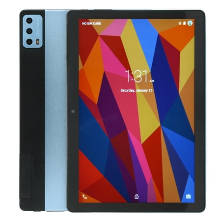 HD Tablet, 8GB RAM 256GB ROM Blue 10.1in Tablet For Online Video US Plug