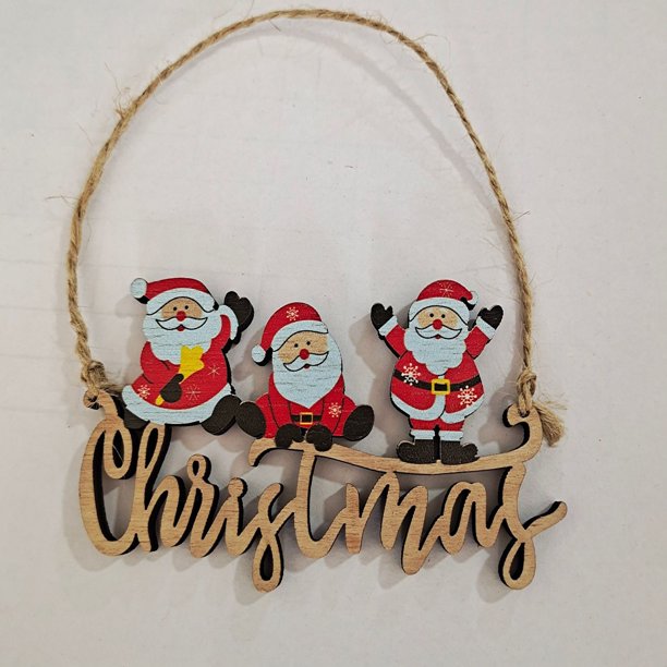 Doiyislem Décorations De Noël En Bois,Ornement De Noël En Bois D'Elan