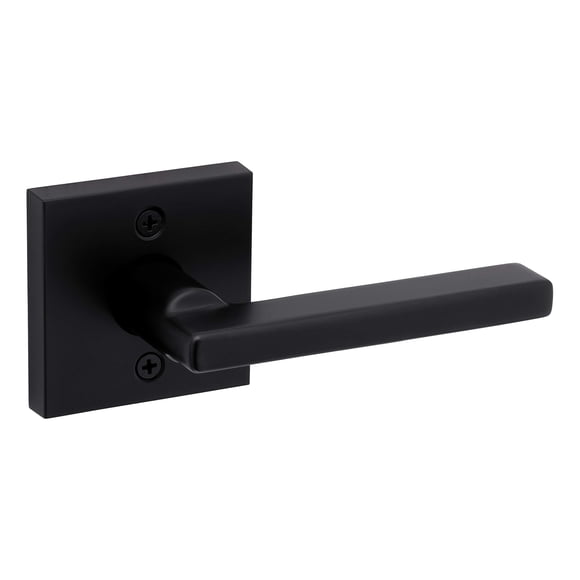 Weiser Halifax Matte Black Door Handle,Reversible Half Dummy Lever, Non-turning Interior Door Handles for Wardrobe, Closet Door & French Doors,Cabine