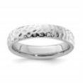 thumbnail image 2 of Auriga 925 Sterling Silver Rhodium Hammer Finish Ring for Women Size- 9, 2 of 6