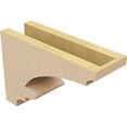 thumbnail image 5 of 4"W x 12"D x 8"H Classic Diane Rough Cedar Woodgrain TimberThane Corbel, Primed Tan, 5 of 6