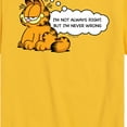 thumbnail image 3 of Garfield - Not Always Right - Toddler And Youth Short Sleeve Graphic T-Shirt, 3 of 5