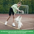 thumbnail image 3 of Pelota de fútbol para perros QDAN Dog Toy con correas para perros pequeños, 3 of 9