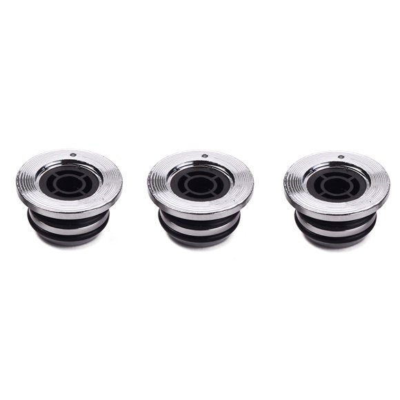 SHOWERORO 3Pcs Metal Guitar Knobs for Volume and Tone Control 1x1x0.6in