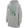 thumbnail image 2 of Women's G-III 4Her by Carl Banks  Heather Gray Milwaukee Bucks Basketball Love Fleece Pullover Hoodie, 2 of 3