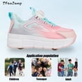 thumbnail image 4 of Adult 2-Wheels Detachable Speed Inline Roller Skates Shoes Wheeled Racing Powerslide Sneakers For Men And Women Shoe With Wheel, 4 of 5