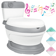 thumbnail image 1 of Baño Entrenador para Niños con Sonido Antideslizante Asiento Acolchado Diseño Realista - Gris, 1 of 7