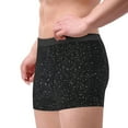 thumbnail image 4 of Junzan Black Glitter Mens Underwear Boxer Briefs For Men’s - Large, 4 of 9