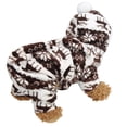 thumbnail image 4 of Felpa Café Ciervo Otoño Invierno Cuatro Pies Mascotas Sudaderas Ropa Caliente Pijamas Ropa para Perros Gatos, 4 of 5
