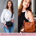 thumbnail image 4 of KEDZIE Bella Vegan Leather Crossbody Bag, Black, 4 of 8