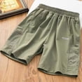 thumbnail image 4 of NIEWTR Boys Basketball Shorts Breathable Mesh Athletic Shorts with Drawstring for Gym Play(Green,13-14 Years), 4 of 5