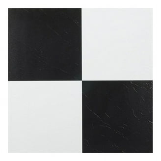 Traditional Elegance Madison Black & White 12x12 Self Adhesive