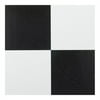 Achim 12"x12" 1.2mm Peel & Stick Vinyl Floor Tiles 20 Tiles/20 Sq. ft. Black & White