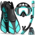 thumbnail image 1 of Set 4 en 1 de equipo de snorkel Ubekezele para adultos con bolsa de viaje, 1 of 7