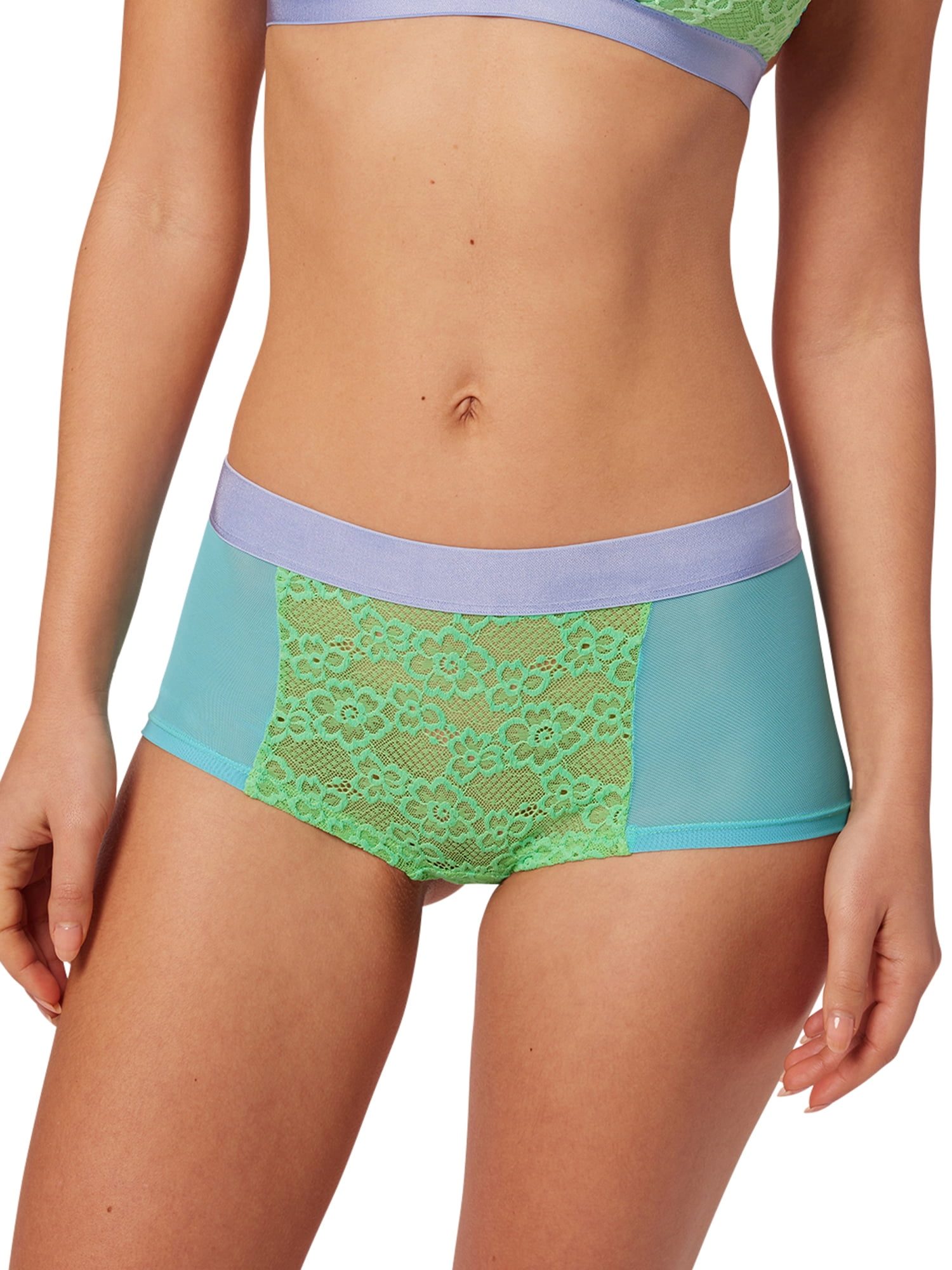 Parade Lace Mesh Boyshort Underwear, 2-Pack, Sizes XS to 3XL