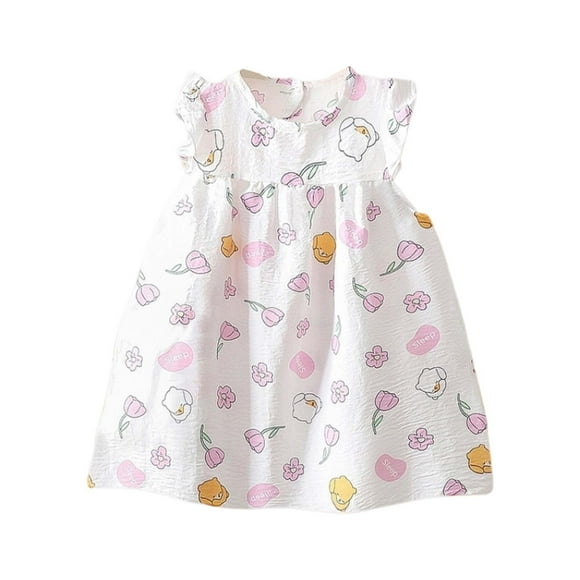 Girl Dresses Floral Dresses for Girls Birthday Dress for Girls Fancy Dress Toddler Summer Clothes Girls 4-5 Years Girls Fashion