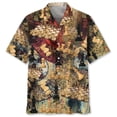 thumbnail image 4 of Camisa con estampado de ajedrez vintage para hombre, camisas hawaianas de manga corta con solapa suelta y estampado 3D, blusas de botones de calle de verano Y2k para mujer, 4 of 5