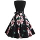 thumbnail image 5 of ICHUANYI Clearance Women's Fashion Vintage Print V-Neck Sleeveless Sexy Dress(Black, XL) ICHUANYI WER2023081115165, 5 of 5