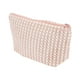 thumbnail image 1 of 1 Pc Bolsa de Maquillaje Trapezoidal para Mujeres para Vacaciones Actividades al Aire Libre Viaje Rosa de Felpa, 1 of 3