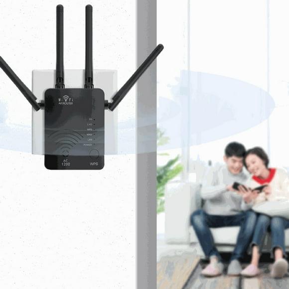 Qiopertar Amplificateur de signal amplificateur de signal wifi amplificateur de ligne sans fil 1200m - 5g amplificateur de ligne sans fil 4 antennes amplificateur WiFi