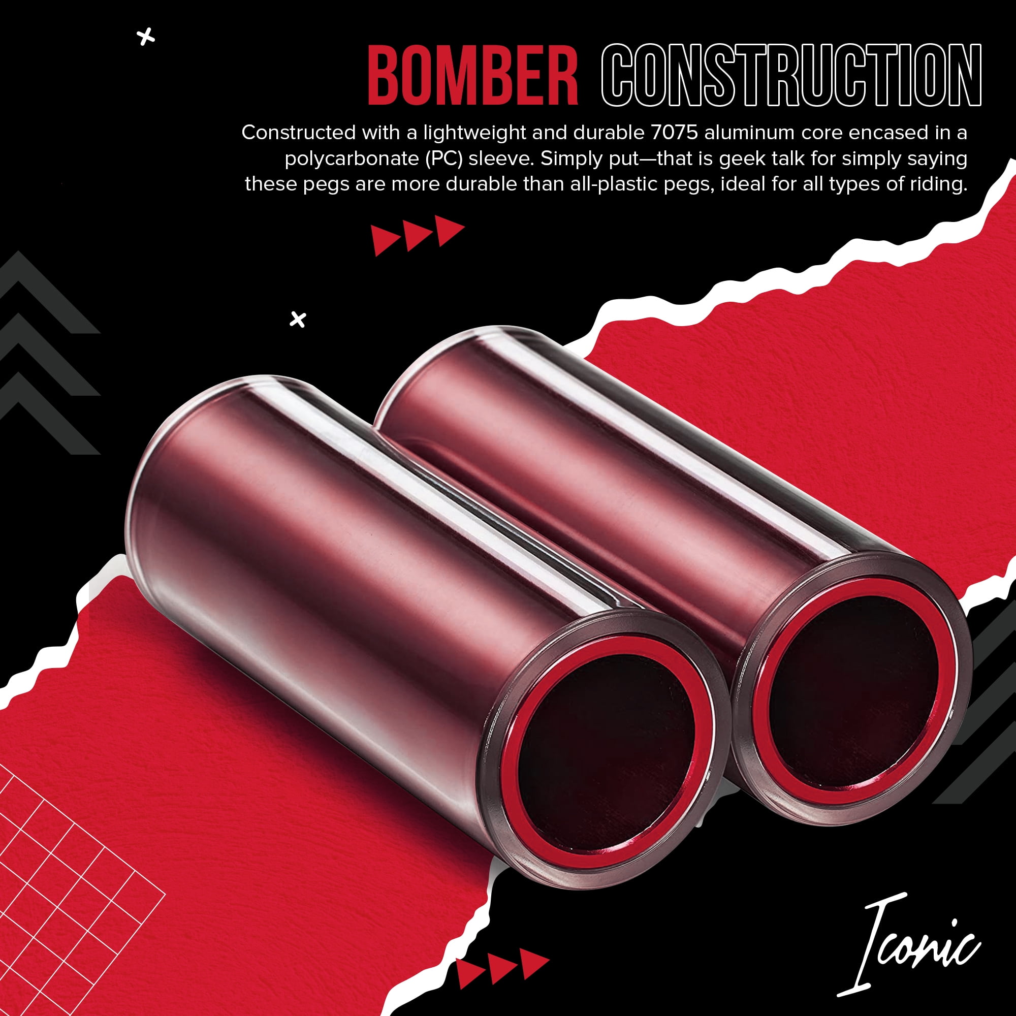 Lightweight bmx pegs new arrivals
