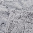 thumbnail image 6 of Home Soft Things Ashley Brushed Faux Fur Throw Blanket with Sherpa Back Soft Cozy Fluffy Fluzzy Lightweight Throw - Grey - 50" x 60", 6 of 6