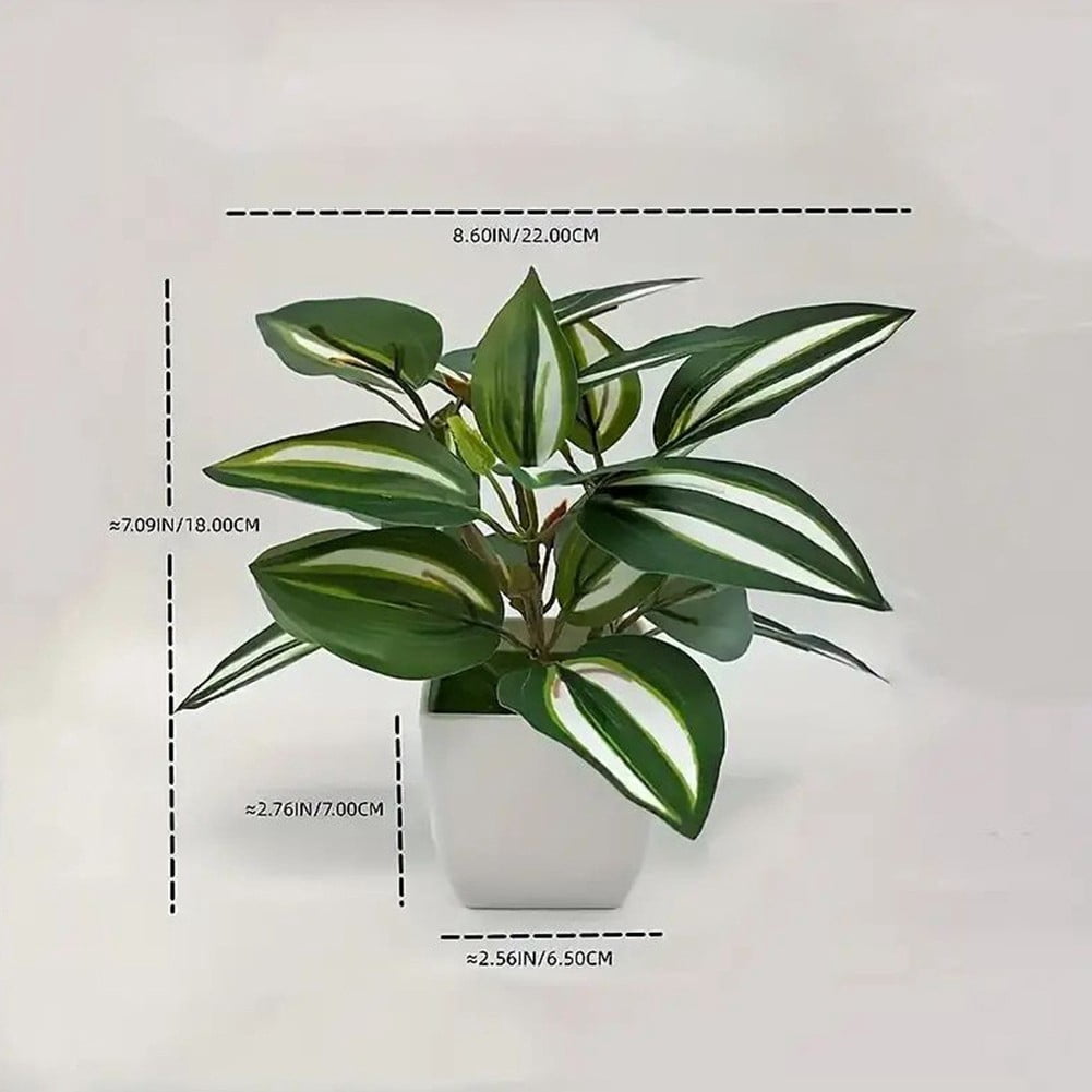 AFQH 4 Pcs Small Fake Plants Artificial Potted Plants Indoor for Living Room Bedroom