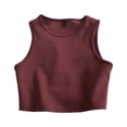 thumbnail image 1 of Playera Corte clásico Gibobby para Mujer Moda de verano chaleco de punto gimnasio Fitness, 1 of 5