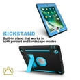thumbnail image 5 of iPad 2 Case, iPad 3 Case, iPad 4 Case, Dteck Kickstand Heavy Duty Rugged Shockproof High Impact Resistant Hybrid Three Layer Full Body Protective Cover w/ Screen Protector For iPad 2 3 4,Black/Blue, 5 of 7