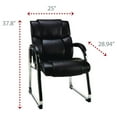 thumbnail image 3 of Alera Hildred Series Guest Chair 25" x 28.94" x 37.8" Black Seat Black Back Chrome Base ALEHD4319, 3 of 5