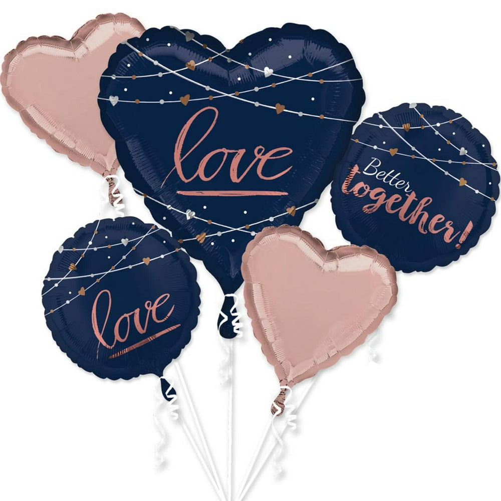 Navy Wedding Balloon Bouquet