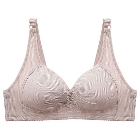 Akiihool Everyday Bras for Women Women s Balconette Bra with Padded Straps  Collection Eliza (Grey A/36/80)