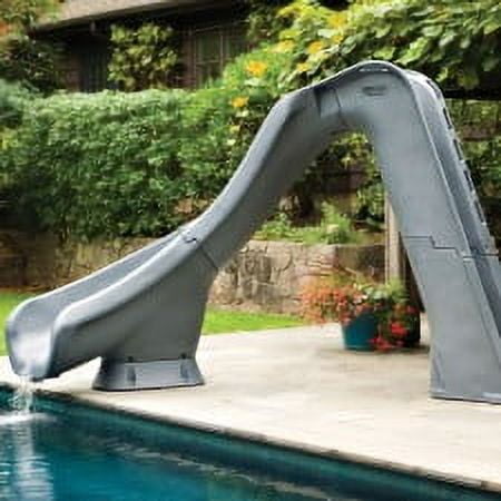 S.R. Smith 670-209-58224 Typhoon Left Curve Pool Slide, Gray Granite